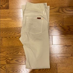 Maternity Beige Jeans 7 for all Mankind